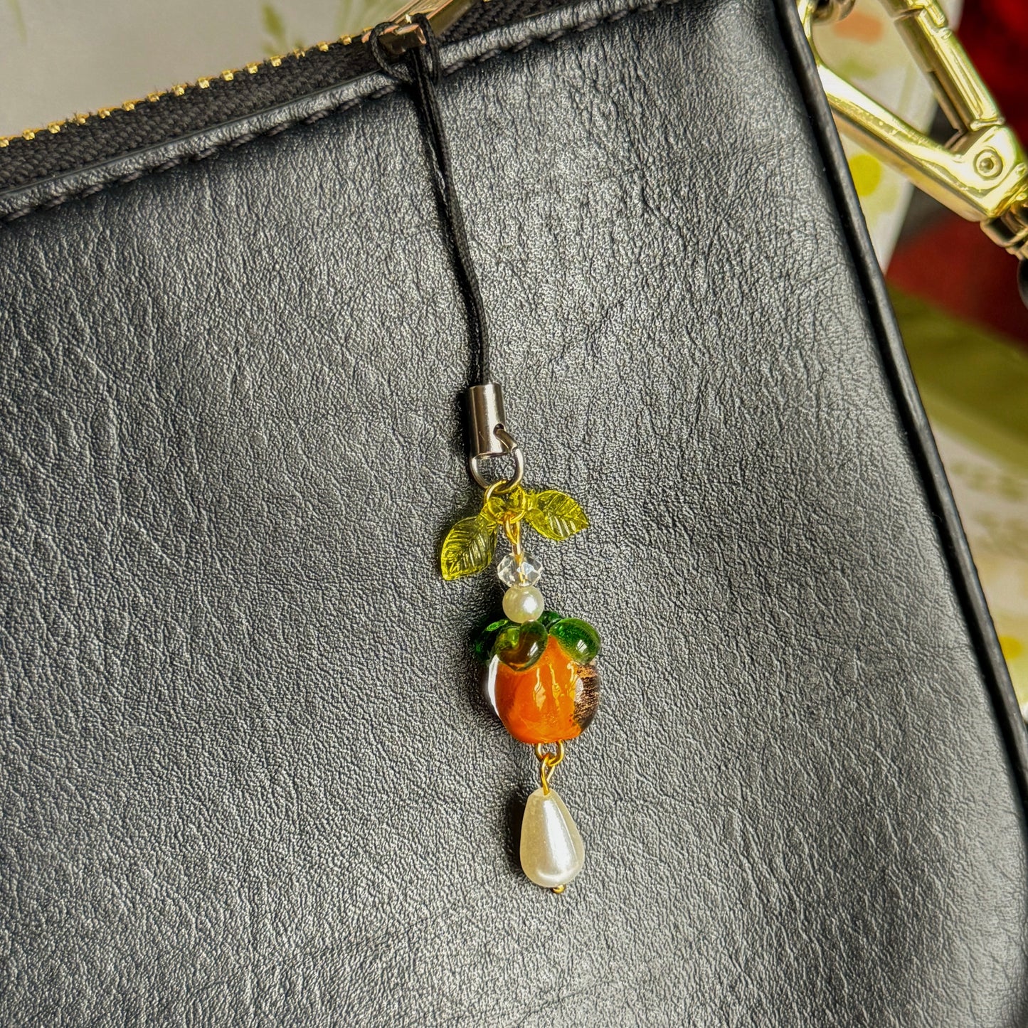 Persimmon Phone Charm