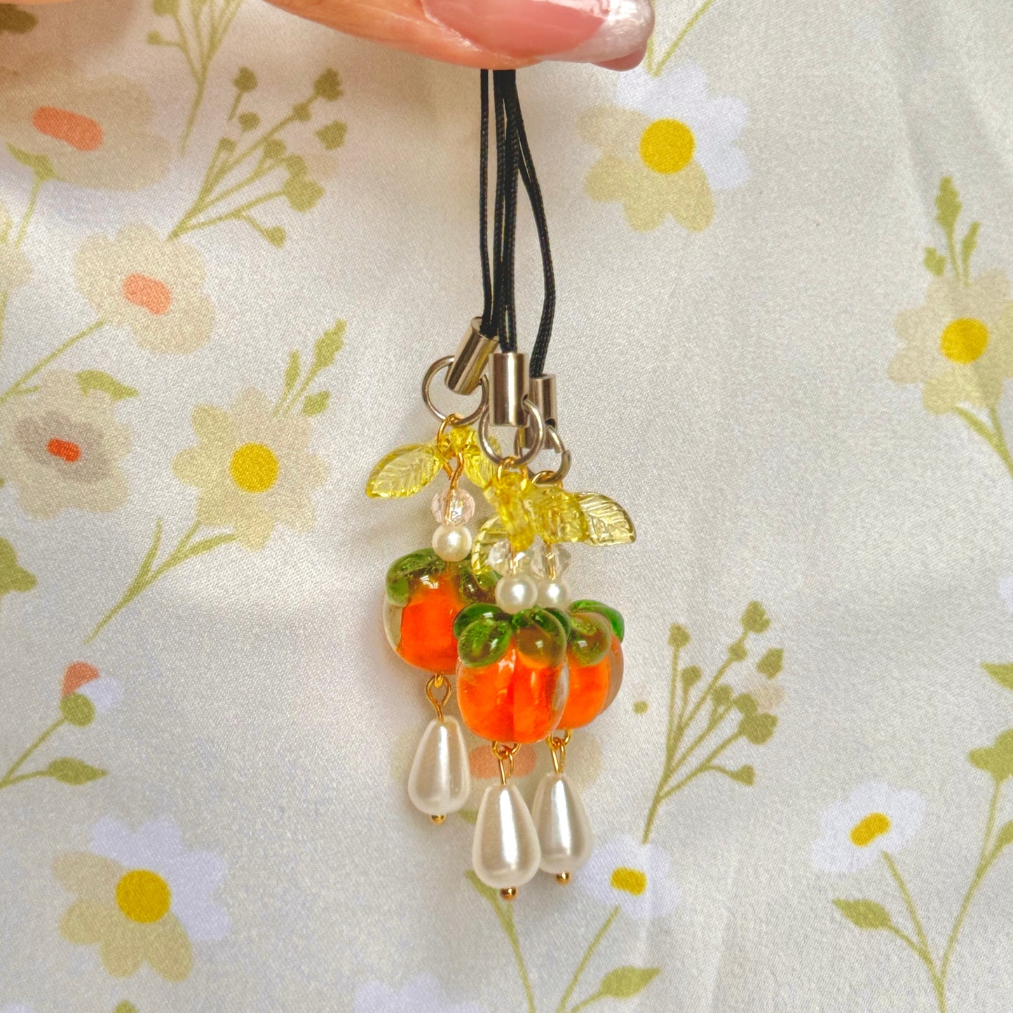 Persimmon Phone Charm