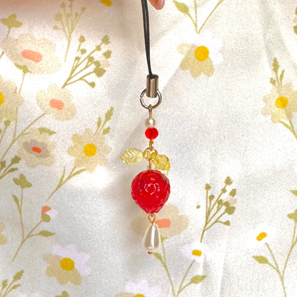 Strawberry Phone Charm - LIMITED QUANTITIES