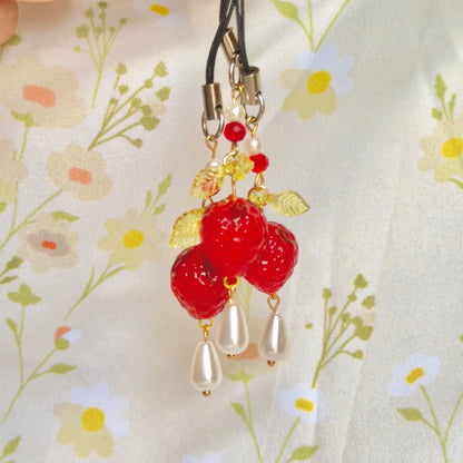 Strawberry Phone Charm - LIMITED QUANTITIES