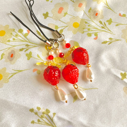 Strawberry Phone Charm - LIMITED QUANTITIES