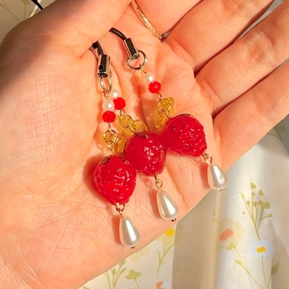 Strawberry Phone Charm - LIMITED QUANTITIES